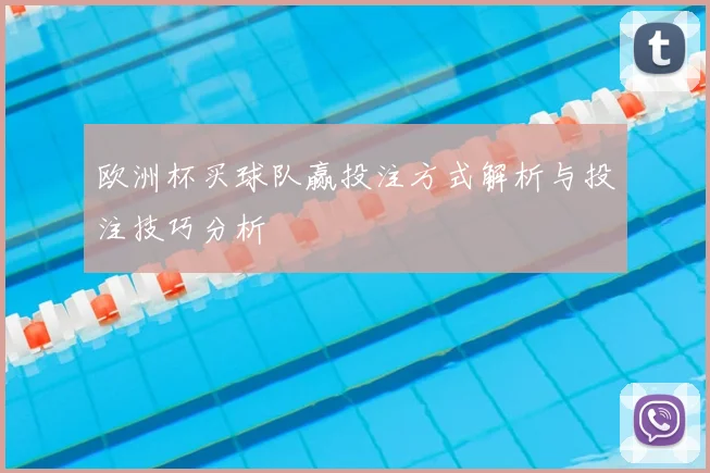 欧洲杯买球队赢投注方式解析与投注技巧分析