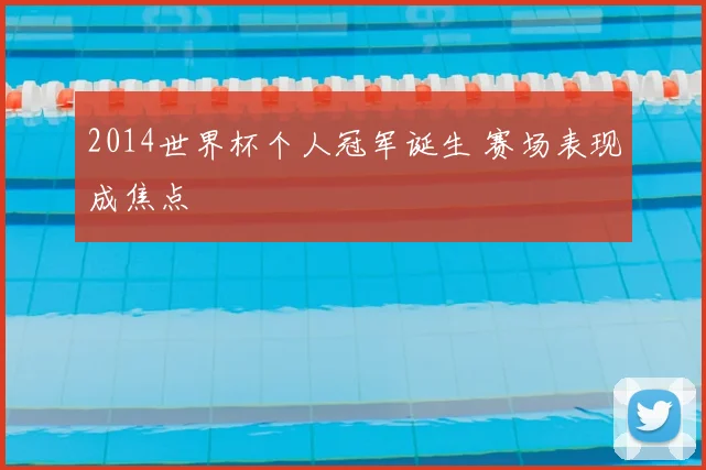 2014世界杯个人冠军诞生 赛场表现成焦点